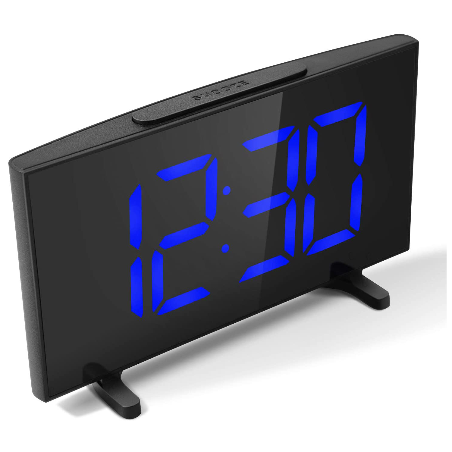 Inclus Adaptateur et Câble dUSB YISSVIC Réveil Numérique LED Réveil Digital Equipé de 2 Alarmes Fonction Snooze Luminosité Réglable sur 6 Niveaux Formats 12/24 Heures Version 2019