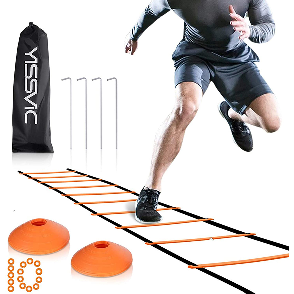 Jexine 37 Pcs Football Training Equipment 12 Sports Speed Agility Training  Hurdles 1 20ft 12 Rungs E…See more Jexine 37 Pcs Football Training