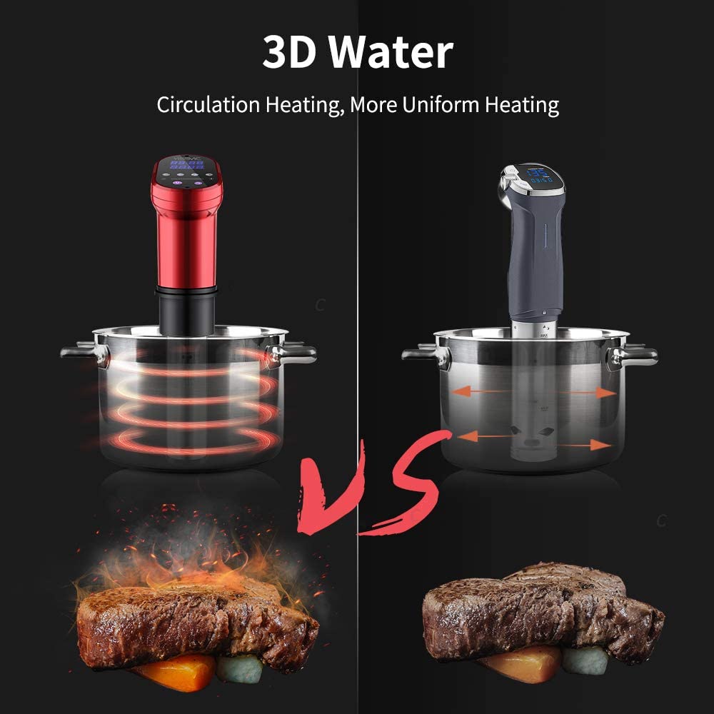 1000W Bluetooth WiFi Sous Vide Precision Cooker Water Circulation